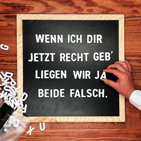 Magnetbuchstaben 'Wolken Weiss' Type-OH