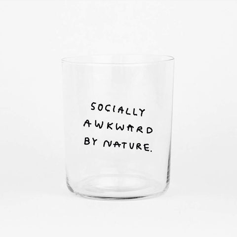 Glas 'Socially Awkward By Nature' – 500ml Yahya Studio