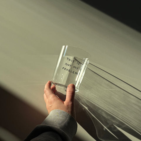 Glas 'This Is Not My Problem' – 500ml Yahya Studio