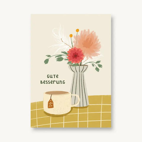 Postkarte 'Gute Besserung' 54 illustration
