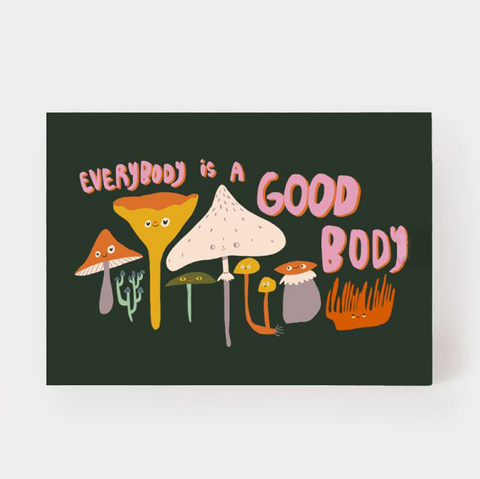 Postkarte 'Everybody is a good body'