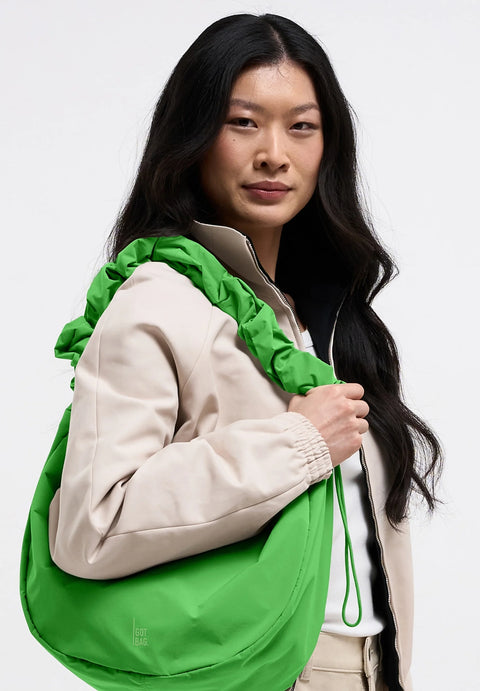 Moon Bag Ruffle 'Leaf Sheep' – Monochrome Edition