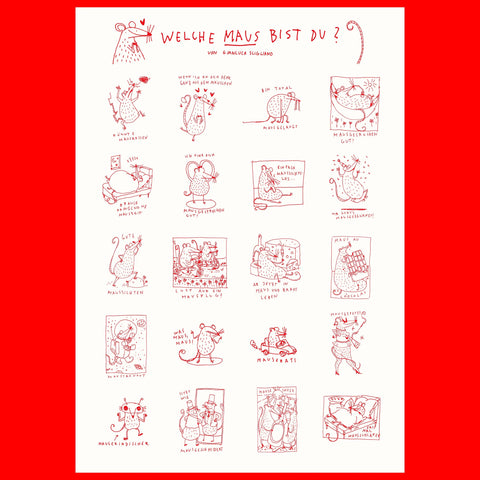Print DIN A2 'Welche Maus bist du?' Giani