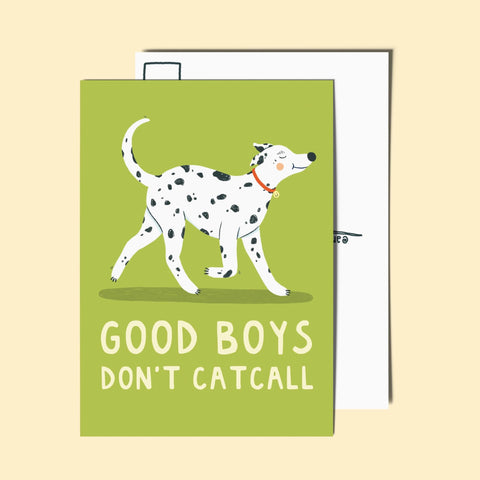 Postkarte 'Good Boys Don't Catcall' Le Large