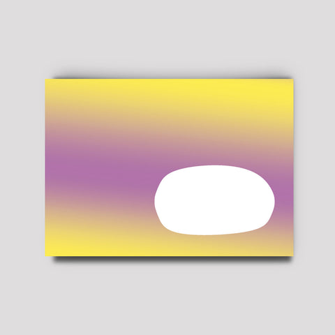 Briefumschlag 'Verlauf' – gelb/lila/gelb Hafen