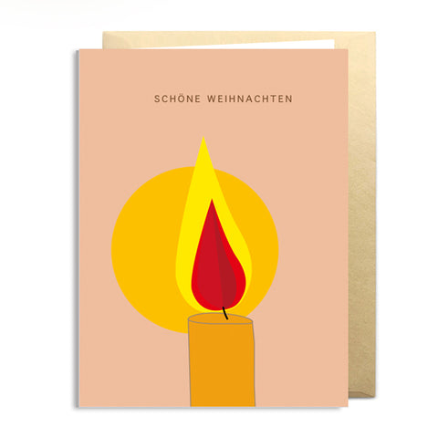 Klappkarte 3D 'Schöne Weihnachten' – Kerze not the girl who misses much
