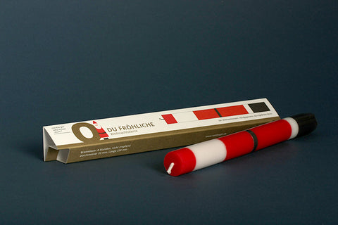 Grußkerze 'O du fröhliche' not the girl who misses much