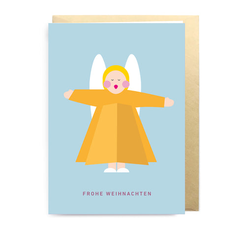 Klappkarte 3D 'Frohe Weihnachten' – Engel not the girl who misses much