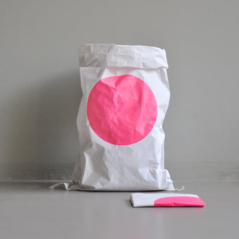 Papiersack 'pink dot' KOLOR