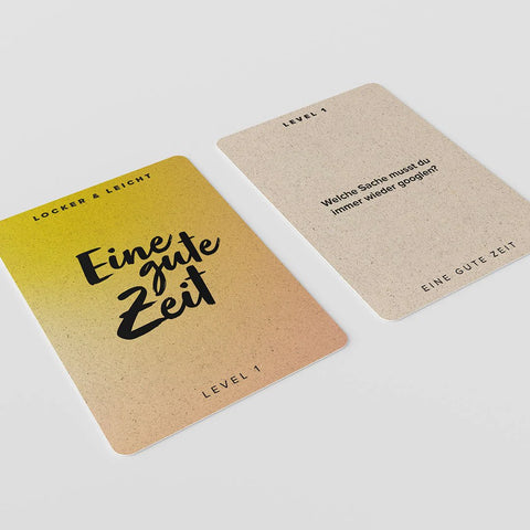 Gesprächskarten 'Eine gute Zeit' – Für Freunde Deine Zweisamkeit