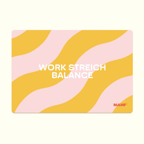 Frühstücksbrettchen 'Work Streich Balance' MAMF