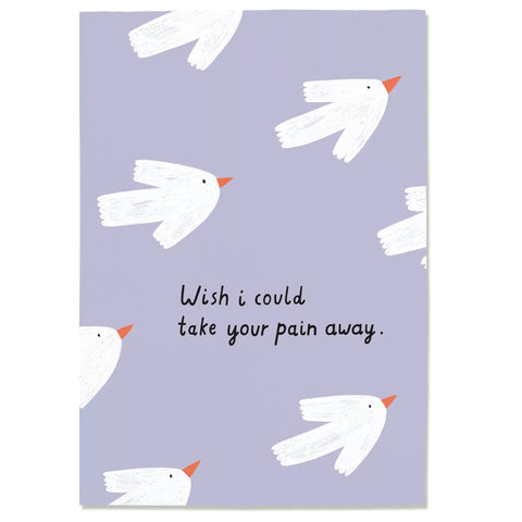 Postkarte 'Wish I could take your pain away' Anna Katharina Jansen