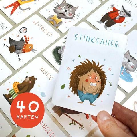 Gefühlskarten für Kinder 'Starke Gefühle' Rüsselfuchs