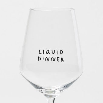 Weißweinglas 'Liquid Dinner' edition selekkt