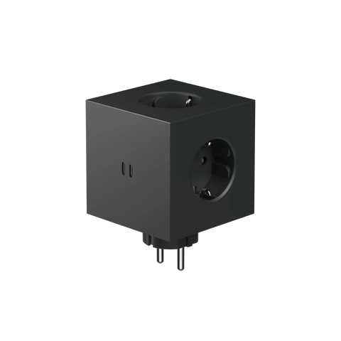 Steckdose 'Square 2' – Stockholm Black (ohne Kabel) Avolt