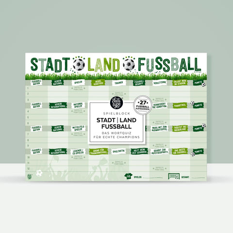 Spielblock 'Stadt Land Fußball'