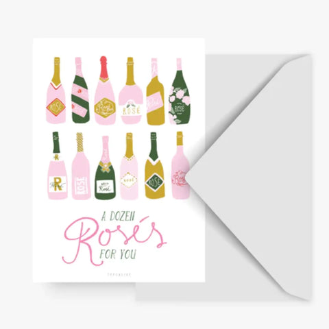 Postkarte 'A dozen rosés for you'