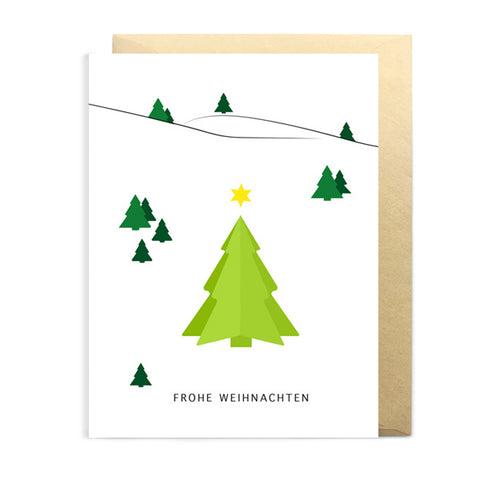 Klappkarte 3D 'Frohe Weihnachten' – Tannenbaum not the girl who misses much