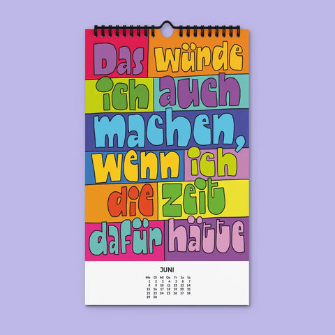 Kalender 'Willst du nicht mal was Richtiges arbeiten' – 2026 edition selekkt