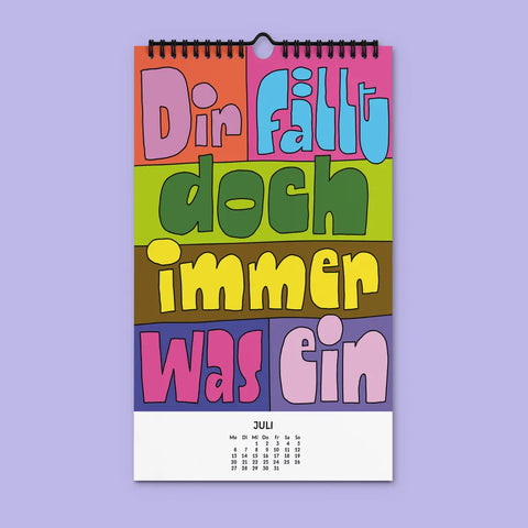 Kalender 'Willst du nicht mal was Richtiges arbeiten' – 2026 edition selekkt