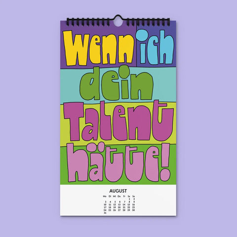 Kalender 'Willst du nicht mal was Richtiges arbeiten' – 2026 edition selekkt