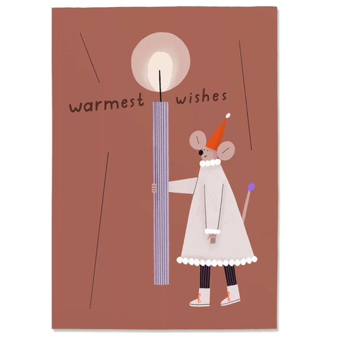Postkarte 'Warmest wishes' – Maus Anna Katharina Jansen