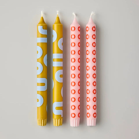 Kerzen 'ocker/rosa' Studio About