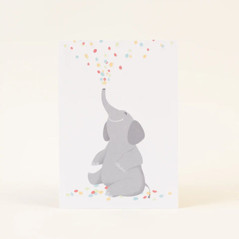 Postkarte 'Elefant Konfetti'
