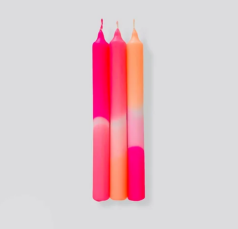 Dip Dye Kerzen 'Flamingo Dreams'