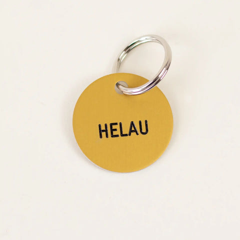 Schlüsselanhänger 'Helau' gold Familie von Quast