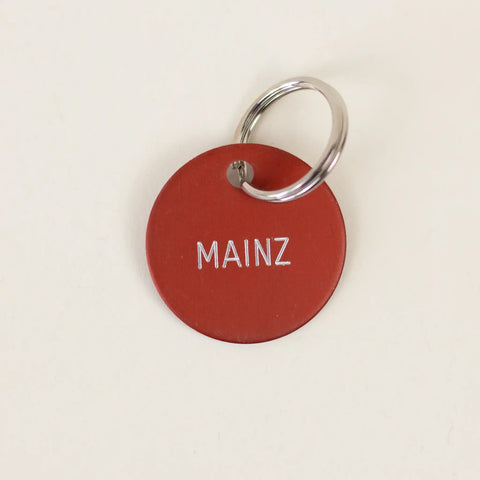 Schlüsselanhänger 'Mainz' rot Familie von Quast