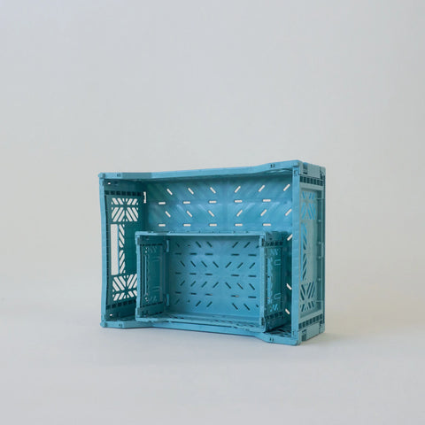 Stapelbare Klappkiste 'Ocean Blue'
