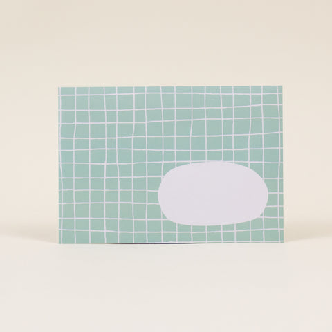 Briefumschlag 'Raster Grün' Hafen