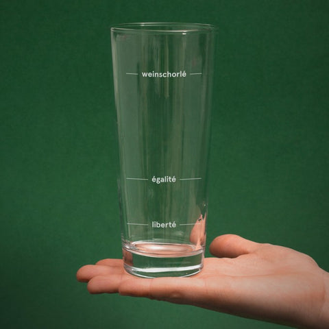 Weinschorle-Glas 'Liberté Egalité Weinschorlé' edition selekkt