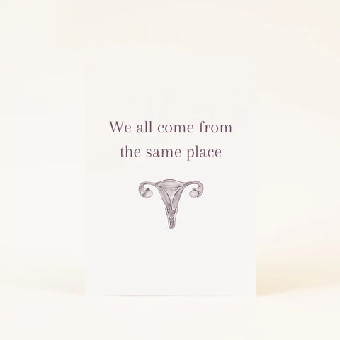 Postkarte 'We all come from the same place' Jumi