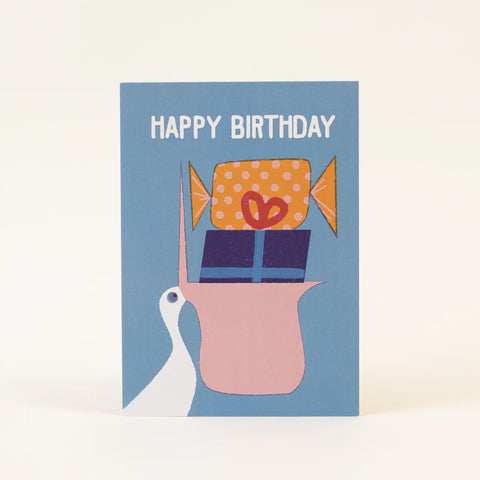 Postkarte 'Happy Birthday' – Pelikan