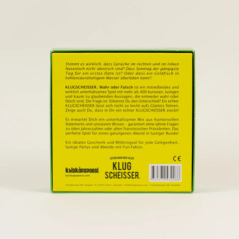 Fragespiel 'Klugscheisser - wahr oder falsch'