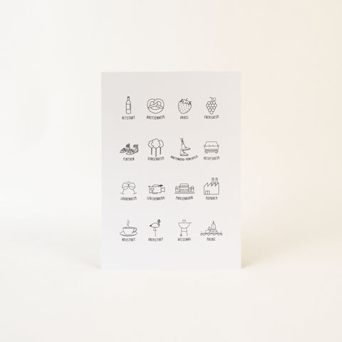 Print DIN A4 'Stadtteile' Charles