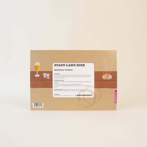 Spielblock 'Stadt Land Bier' Kneipenhorst