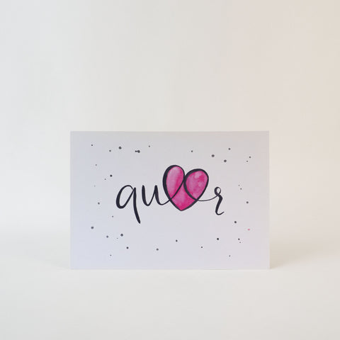 Print DIN A4 'queer' pinke distel