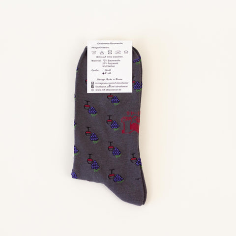 Socken 'Rotwein' M1 Streetwear