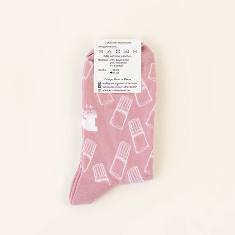 Socken 'Schobbe' – rosé M1 Streetwear