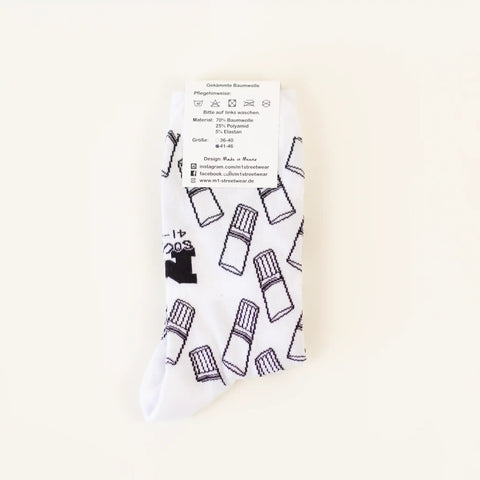 Socken 'Schobbe' – weiß M1 Streetwear