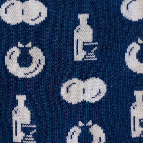 Socken 'Weck, Worscht & Woi' – dunkelblau M1 Streetwear