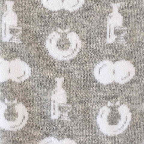 Socken 'Weck, Worscht & Woi' – grau M1 Streetwear