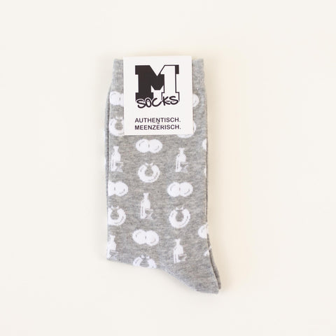 Socken 'Weck, Worscht & Woi' – grau M1 Streetwear