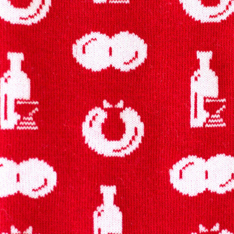 Socken 'Weck, Worscht & Woi' – rot M1 Streetwear