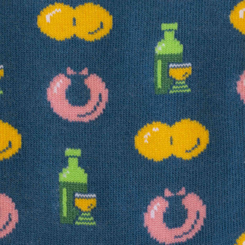 Socken 'Weck, Worscht & Woi' – türkis / bunt M1 Streetwear