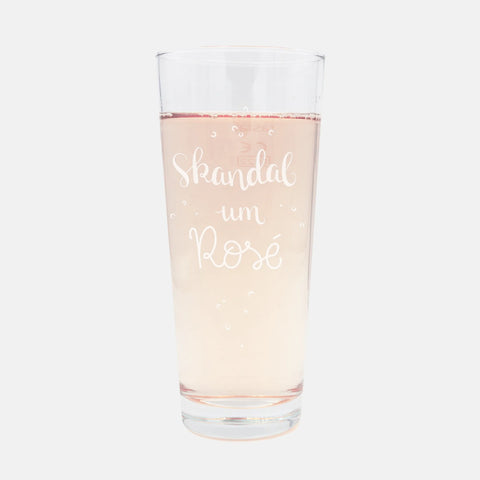 Weinschorle-Glas 'Skandal um Rosé' pinke distel