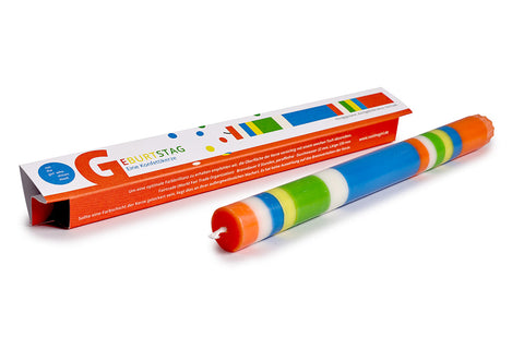 Grußkerze 'Geburtstag – Konfetti'